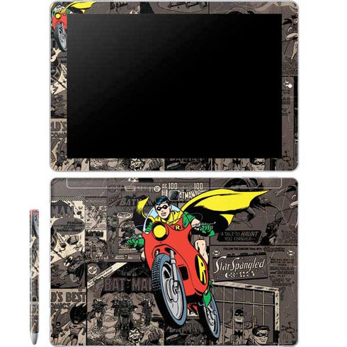 DC Comics Robin Vintage Action pose pattern Galaxy Book 12in Skin