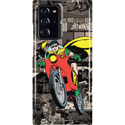 DC Comics Robin Vintage Action pose pattern Galaxy Cases