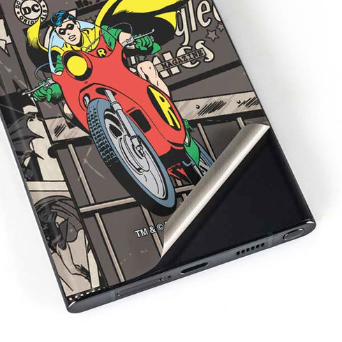 DC Comics Robin Vintage Action pose pattern Galaxy Skins