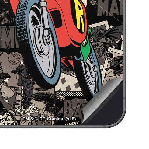 DC Comics Robin Vintage Action pose pattern Galaxy S25 Plus Skin