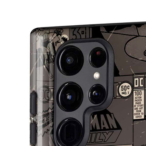 DC Comics Robin Vintage Action pose pattern Galaxy S25 Ultra Impact Case
