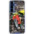 DC Comics Robin Vintage Action pose pattern Galaxy S25 FE Clear Case