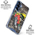 DC Comics Robin Vintage Action pose pattern Galaxy S25 FE Clear Case