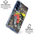 DC Comics Robin Vintage Action pose pattern Galaxy S25 Plus Clear Case