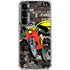 DC Comics Robin Vintage Action pose pattern Galaxy S26 Clear Case