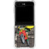 DC Comics Robin Vintage Action pose pattern Galaxy Z Flip6 Clear Case