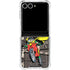 DC Comics Robin Vintage Action pose pattern Galaxy Z Flip7 Clear Case