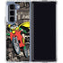 DC Comics Robin Vintage Action pose pattern Galaxy Z Fold5 5G Clear Case