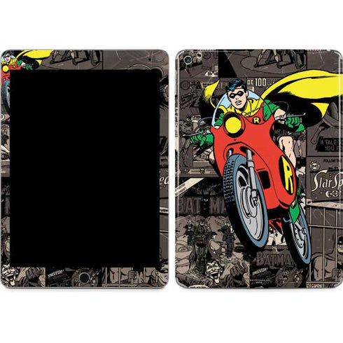 DC Comics Robin Vintage Action pose pattern iPad Skins