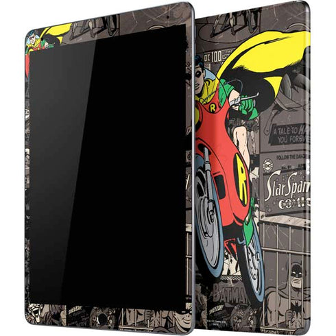 DC Comics Robin Vintage Action pose pattern iPad Skins