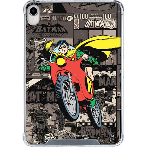 DC Comics Robin Vintage Action pose pattern iPad 11th Gen (2025) Clear Case