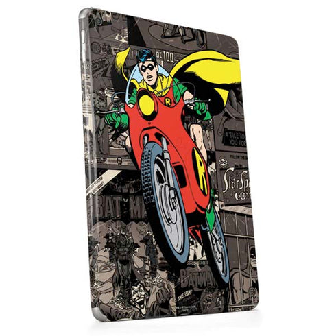 DC Comics Robin Vintage Action pose pattern Apple iPad Skin