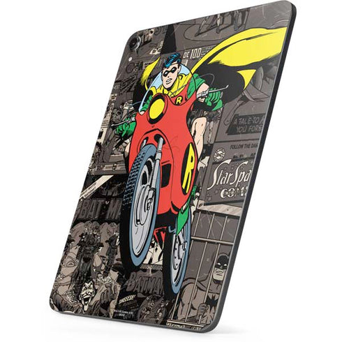 DC Comics Robin Vintage Action pose pattern Apple iPad Pro Skin