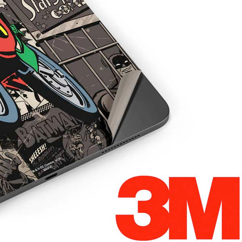 DC Comics Robin Vintage Action pose pattern Apple iPad Pro Skin