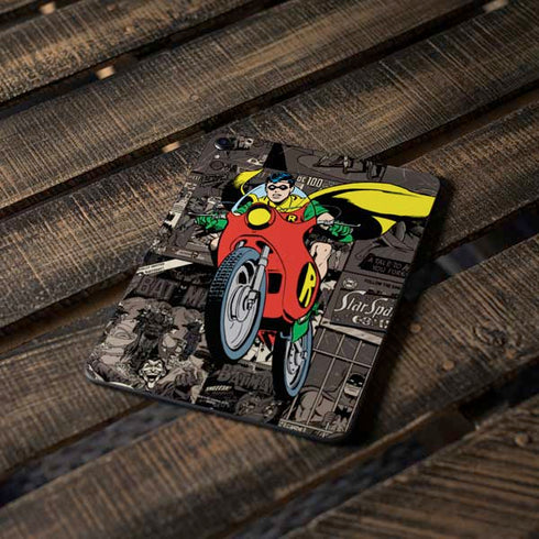 DC Comics Robin Vintage Action pose pattern Apple iPad Pro Skin