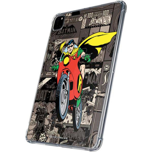DC Comics Robin Vintage Action pose pattern iPad Pro 11in (2024) Clear Case