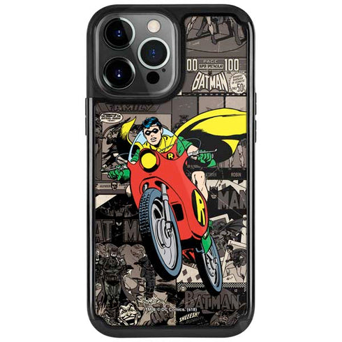 DC Comics Robin Vintage Action pose pattern iPhone Cases