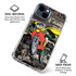 DC Comics Robin Vintage Action pose pattern iPhone 15 Clear Case