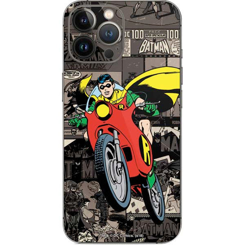 DC Comics Robin Vintage Action pose pattern iPhone 15 Pro Max Skin