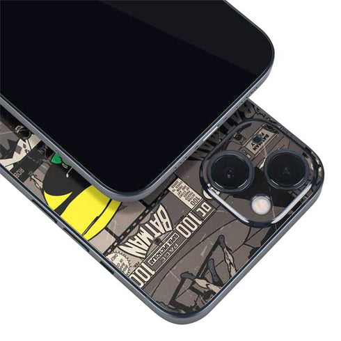 DC Comics Robin Vintage Action pose pattern iPhone 15 Skin