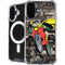 DC Comics Robin Vintage Action pose pattern iPhone 16 MagSafe Case