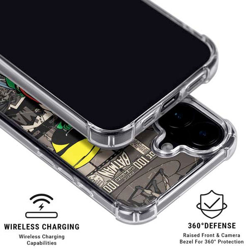 DC Comics Robin Vintage Action pose pattern iPhone 16 MagSafe Case
