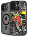 DC Comics Robin Vintage Action pose pattern iPhone 16 Plus Kickstand Case