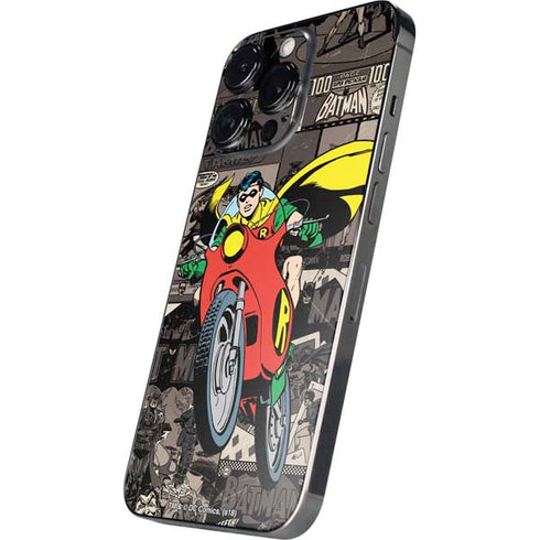 DC Comics Robin Vintage Action pose pattern iPhone 16 Pro Max Skin