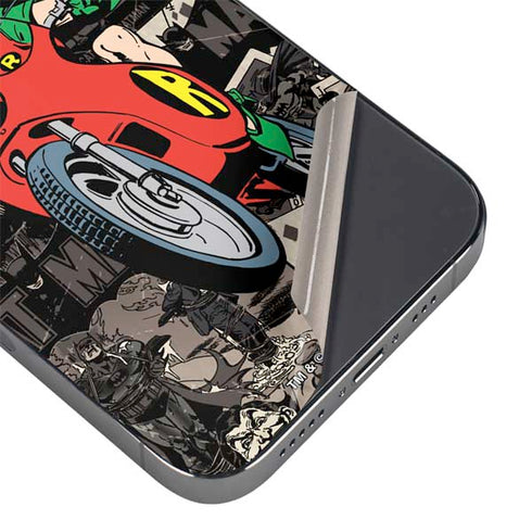 DC Comics Robin Vintage Action pose pattern iPhone 16 Pro Skin