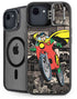 DC Comics Robin Vintage Action pose pattern iPhone 16e Kickstand Case