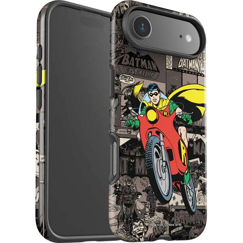 DC Comics Robin Vintage Action pose pattern iPhone 17 Air Impact Case