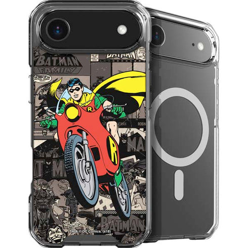 DC Comics Robin Vintage Action pose pattern iPhone 17 Air MagSafe Case