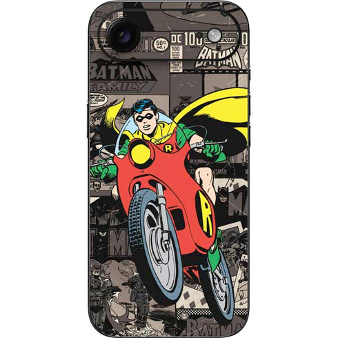 DC Comics Robin Vintage Action pose pattern iPhone 17 Air Skin
