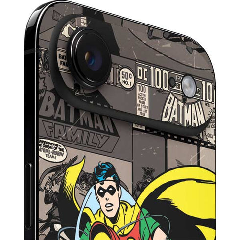 DC Comics Robin Vintage Action pose pattern iPhone 17 Air Skin