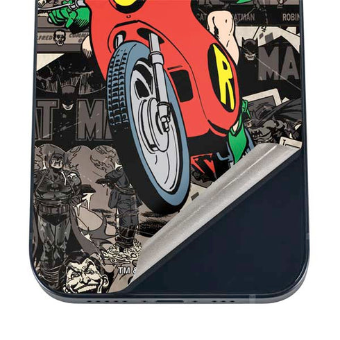 DC Comics Robin Vintage Action pose pattern iPhone 17 Air Skin