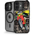 DC Comics Robin Vintage Action pose pattern iPhone 17 Kickstand Case