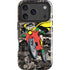 DC Comics Robin Vintage Action pose pattern iPhone 17 Pro Max Impact Case