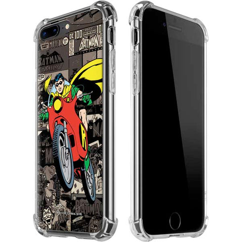 DC Comics Robin Vintage Action pose pattern iPhone Cases