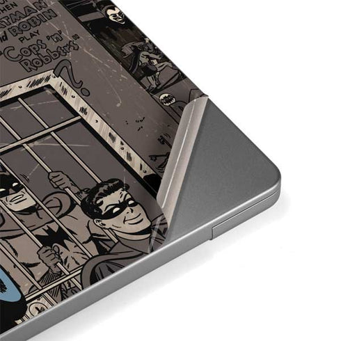 DC Comics Robin Vintage Action pose pattern Apple MacBook Pro 14-inch Skin