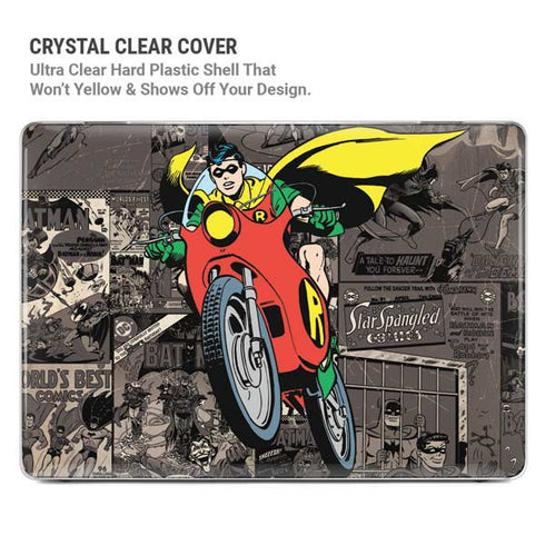DC Comics Robin Vintage Action pose pattern MacBook Cases