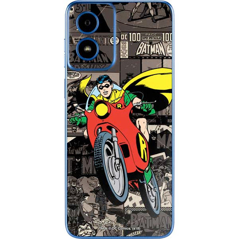 DC Comics Robin Vintage Action pose pattern Moto G Play 4G (2024) Skin