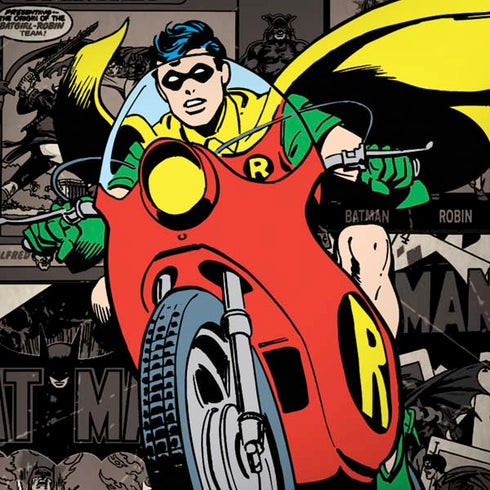 DC Comics Robin Vintage Action pose pattern Moto G6 Skin