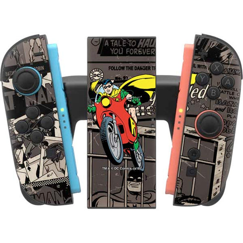 DC Comics Robin Vintage Action pose pattern Nintendo Switch 2 (2025) Joy-Con Controller Skin