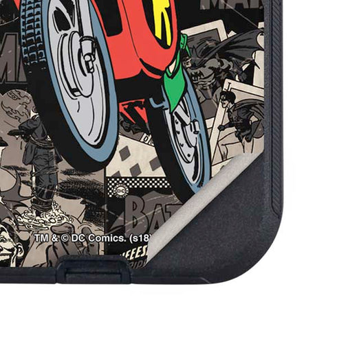 DC Comics Robin Vintage Action pose pattern Otterbox Defender iPhone Skin