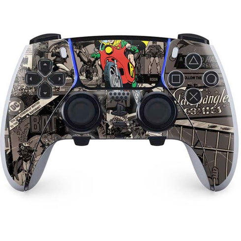 DC Comics Robin Vintage Action pose pattern PS5 DualSense Edge Pro Controller Skin