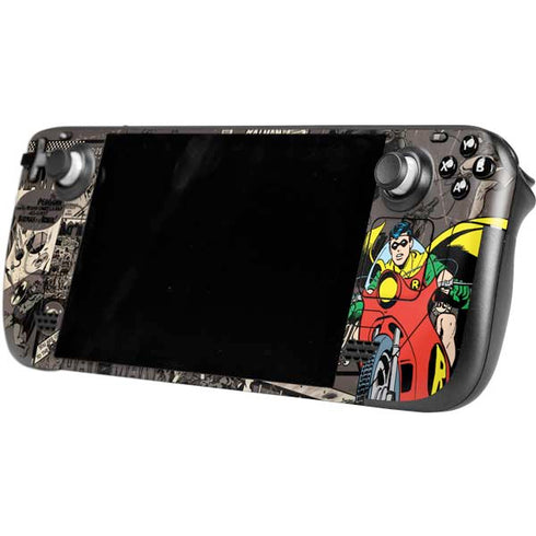 DC Comics Robin Vintage Action pose pattern Steam Deck Handheld Gaming Computer OLED Skin