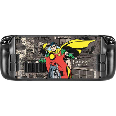 DC Comics Robin Vintage Action pose pattern Steam Deck Handheld Gaming Computer OLED Skin