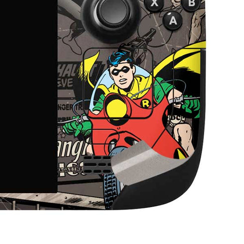 DC Comics Robin Vintage Action pose pattern Steam Deck Handheld Gaming Computer OLED Skin