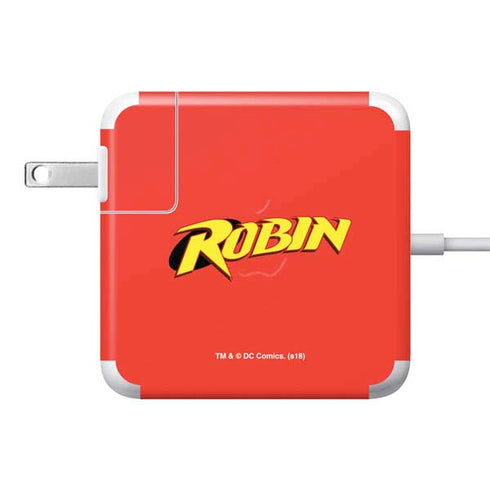 DC Comics Robin Official Logo 85W Power Adapter (15 and 17 inch MacBook Pro Charger) Skin