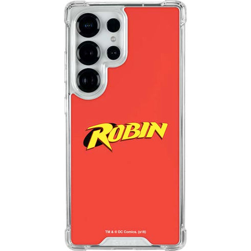 DC Comics Robin Official Logo Galaxy S26 Ultra Clear Case